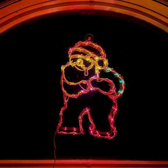 Vintage Christmas - Santa Silhouette - Window display - Retro Christmas Decor - Picture 3 of 11